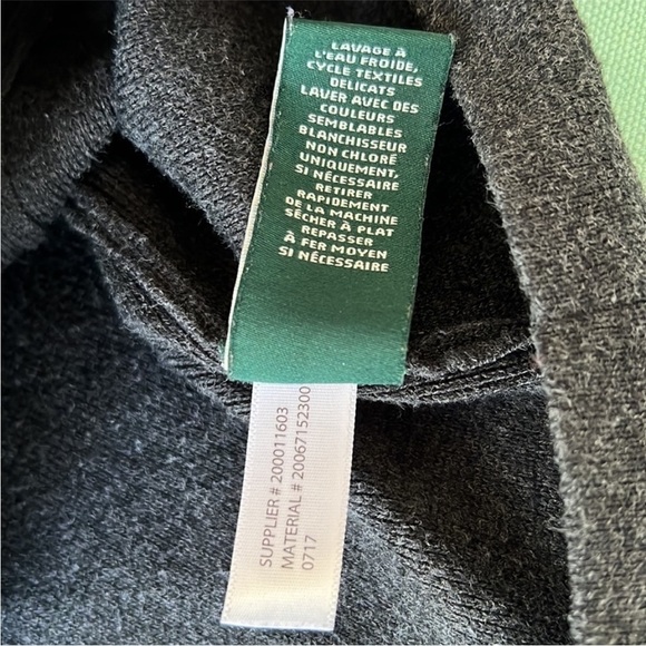 Lauren Ralph Lauren Faux Leather Detail Long Sleeve Front Zip Moto Jacket - Picture 10 of 12